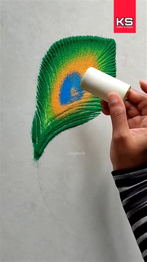 253K views · 113 reactions | Easy and simple Rangoli Design tutorial for Diwali you must try!!!! Pooja room decoration ideas!!!!  Part 2 | KS Kitchen & Lifestyle | Facebook