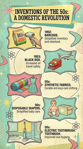Inventions of the 50s domestic revolution #shorts #facts