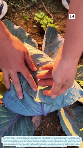 How to Naturally “Package” Cabbage Right in the Field