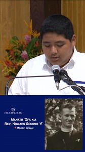 Ko e Manatu 'Ofa Kolisi ko Tupou kia Rev. Howard Secomb 🕊 | Faka'amuki'api