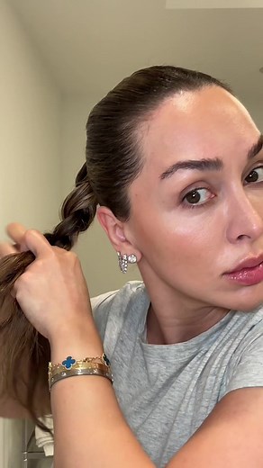 Slick Back Ponytail Braid Tutorial for Dirty Hair