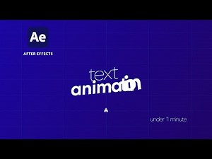 Create EPIC Text Animation in 60 Seconds – Bounce + Scale + Rotation! in After Effects