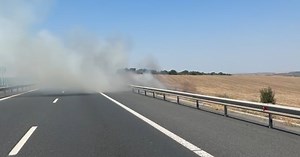 Autostrada Soarelui, închisă la km 169 din cauza unui incendiu de vegetație. Traficul către București a fost deviat