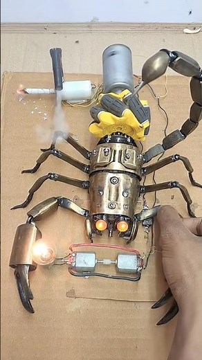 Electronic😱 Bichu DC motor connected smoking LED #shortsfeed #dcmotor #project #viral ￼￼