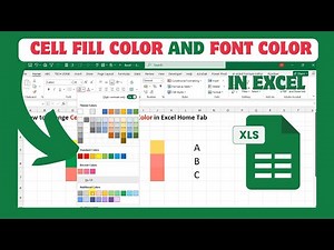 How to Change Cell Fill Color and Font Color in Excel Home Tab