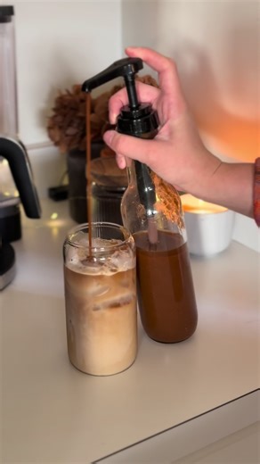 Cozy Coffee Recipe!! ☕️🍂✨ #cozylittledwelling #cozycoffee #falltime🍁 * 1 cup water * ½ cup dark brown sugar * ¼ cup maple syrup * ½ cup pumpkin puree * 1 tablespoon pumpkin pie spice * ⅛ teaspoon kosher salt * 2 teaspoon vanilla extract * Combine everything except the vanilla in a small saucepan over medium heat. Bring to a bubble while stirring until the sugar dissolves. Lower to medium-low (or low, depending on the strength of your burner) and simmer for 5 minutes, stirring occasionally. Rem