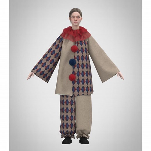 Clown Costume Sewing Pattern PDF | Printable DIY Costume Pattern for Adult | Circus, Halloween Costume PDF Download-tabloid Size Paper - Etsy