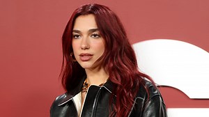 Dua Lipa Puts a Festive Twist on Her Latest Mini Skirt Look