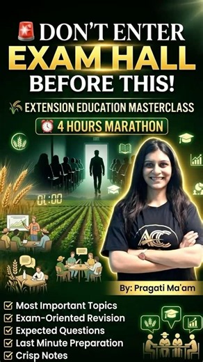 Agricultural Extension in 4 hours
