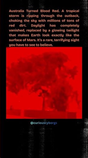 Nature’s Most Terrifying "Filter" 🌪️✨🔴