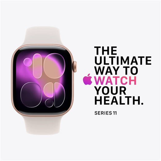 ⌚ Apple Watch Series 11 is Here! ⌚ Thinner than ever, with 2x more scratch-resistant glass, 24-hour battery life, fast charging, sleep tracking, ECG, and even hypertension notifications. Built to be your ultimate Workout Buddy and health companion. 💪 🔥 PRE-ORDER NOW: https://shrf.io/3I4s6JE #AppleWatchSeries11 #AppleWatch #SharafDG #Smartwatch #FitnessGoals #HealthTracking #Apple | Sharaf DG