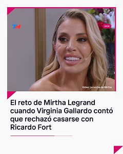 814K views · 6.9K reactions | La modelo estuvo como invitada en el programa de La Chiqui y recordó el romance que vivió con el chocolatero hace más de una década. “Yo no te conozco mucho pero pienso que fuiste el gran amor de Ricardo Fort”, dijo Mirtha. Por su parte, Virginia se quedó sin palabras ante esa frase de la conductora y se emocionó además de reírse. | TN Todo Noticias | Facebook