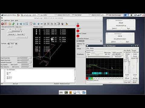 LinuxCNC HAL #9: overview, halscope, final thcud