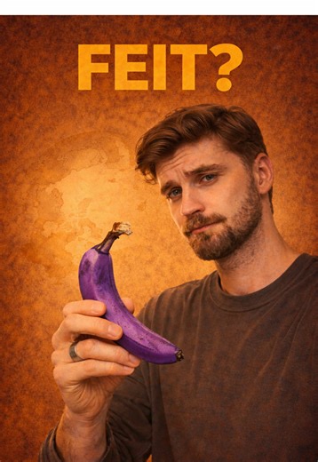 𝐅𝐞𝐢𝐭 𝐨𝐟 𝐟𝐚𝐛𝐞𝐥?🍌 Groen. Rood. Paars. Waar of niet? ⬇️ Antwoord volgt morgen. #geschiedenis #wistjedat #funfact #eten #fyp