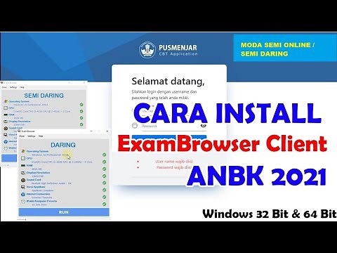Install Exambro Client Moda Semi Online / Semi Daring ANBK