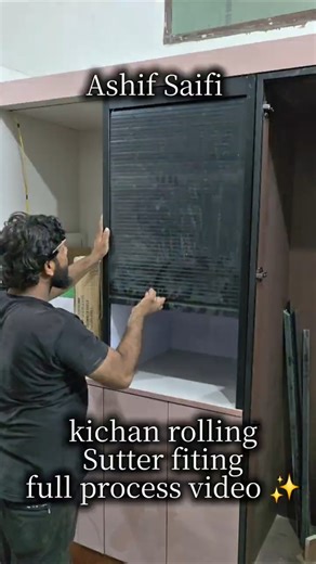 kitchen rolling shutter fitting full process video #short #shortsfeed #ashifsaifi9151