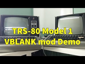 TRS-80 Model I VBLANK mod Demo