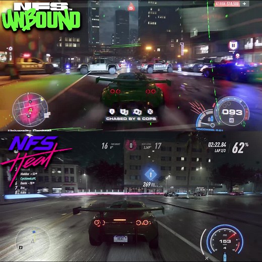 Need For Speed Unbound vs NFS Heat Early Graphics Comparison #NFS #NFSUnbound #NFSHeat #PS5 #Xbox #XboxSeriesX