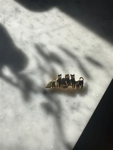1990s Cat Barrette •made in France• - Etsy