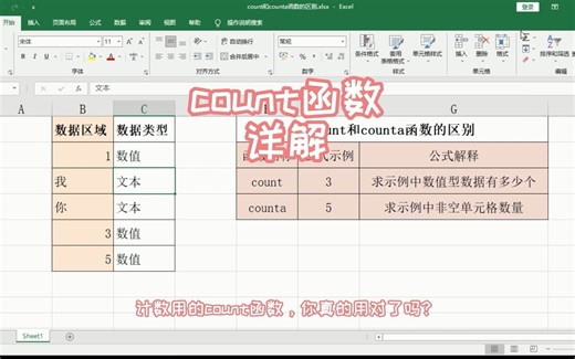 count函数计数，你真的用对了吗？