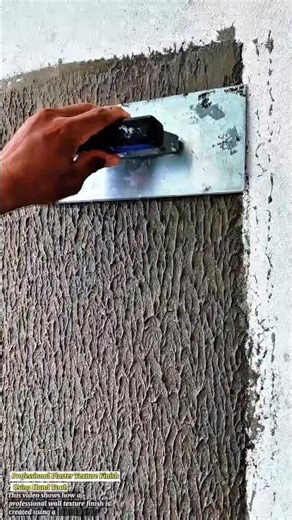 Professional Plaster Texture Finish Using Hand Tools