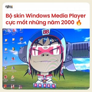 7K views · 204 reactions | Bộ skin huyền thoại và rất ngầu của Windows Media Player những năm 2000, 8x - 9x hồi đó mê tít. —  Nhập hội Sáng tạo: facebook.com/groups/vietnamcreative #RGB #Creative #CreativeVibes #WindowsMediaPlayer | RGB | Facebook