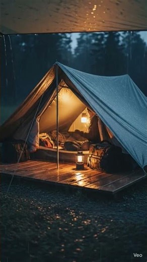 “Peaceful Camping in the Forest with an Older Man 🏕️🌲”