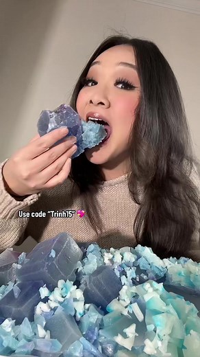 Enjoying Giant Crystal Candy | ASMR Eating Experience