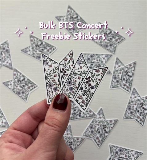 BTS Bulk Freebie Stickers | BTS Concert Freebies | Kpop Concert Freebies Perfect for Laptops, Kindles, Journals, Case! | Cute Kpop Sticker - Etsy