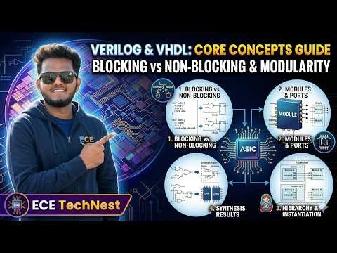 Day 4 - Blocking vs Non Blocking Assignment , Modules , Ports and Instantiation