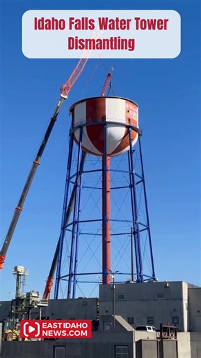 Demolition of the Idaho Falls Water Tower