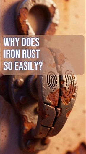 Why does iron rust so easily?