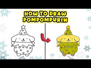 How to Draw Pompompurin from Sanrio – Kawaii Drawing Tutorial