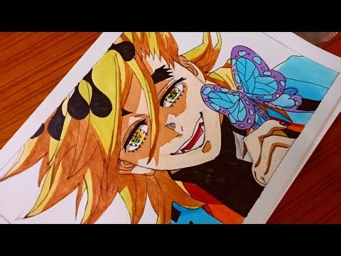 Doma (Upper Moon 2) Drawing Tutorial | Demon Slayer Anime Art Long Video