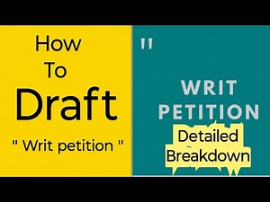 How to draft writ petition | writ petition format #law #writpetition #lawstudent #llbstudents