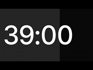 ⏱ 39 Minute Timer with Alarm | Temporizador 39 minutos | Cronômetro 39 minutos | 39분 타이머 | ３９分タイマー