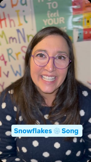 Music with Modie on Instagram: "❄️ Snowflake Song for Preschool! ❄️ Sung to “Teddy Bear, Teddy Bear” Here’s a super simple winter song that sneaks in positional language (up, down, in & out)while keeping your little ones moving, learning, and having fun. It’s not just a cute snowflake song—it’s hitting developmental goals too. Perfect for circle time, transitions, or getting wiggles out on snowy days! ⛄💙 #musicwithmodie #preschoolsongs #songsforlittles #earlychildhoodmusic #earlychildhoodeducat