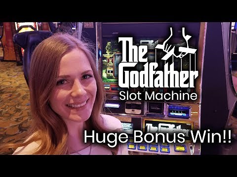 The Godfather Slot Machine! Huge Bonus Win!!!