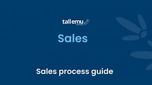 Sales process guide for CRM