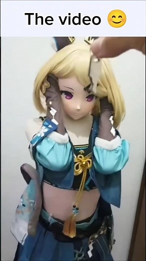 How to get springlock failure, get locked inside a kigurumi mask 🔐#kigurumi #animegao #着ぐるみ #shorts