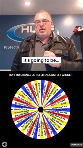Who Won the Huff Insurance Third Quarter Referral Contest? Watch the Drawing!