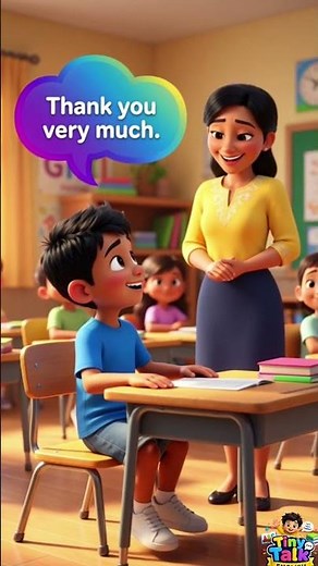 Kids English Conversation | At School | Beginner English Dialogue