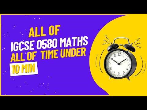 Time - IGCSE 0580 Extended Maths