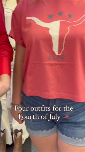 1.9K views · 11 reactions | Some outfits for the fourth of July, courtesy of the red, white, and blue  | Boots Etc | Facebook