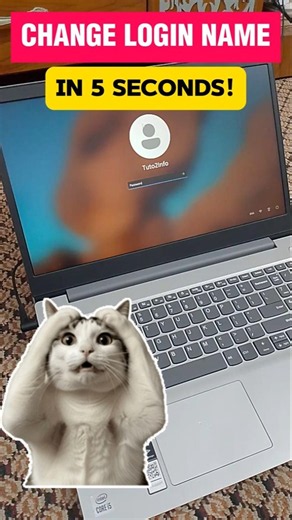 Windows 10/11 Login Name Change (Nobody Knows This Trick) #shorts #windows #tech