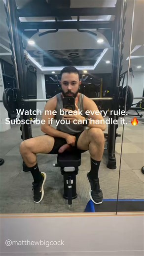 Got a little too wild at the gym today… 🏋️‍♂️🔥If you think you can handle it, you know where to find the full version 😈Link in bio.