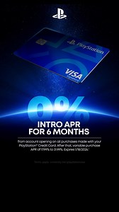 You game to explore new worlds ️ Get the card that makes your real-world adventures easier  0% intro APR for 6 months from account opening on all purchases made with your PlayStation® Credit Card. After that, variable purchase APR of 17.99% to 31.99%. Expires 1/18/2026. | PlayStation | Facebook