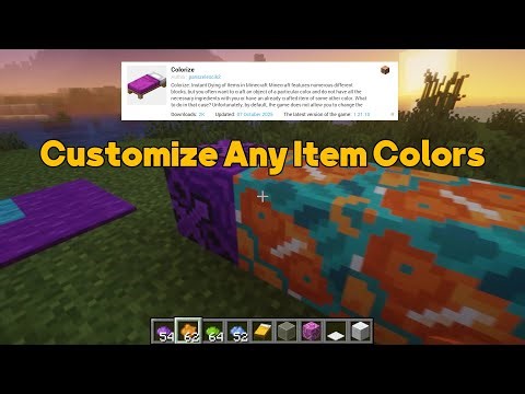 Customize Any Item Colors in Minecraft