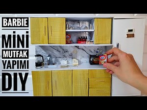 Barbie Mutfak Yapımı | DIY | Mini Mutfak Yapımı