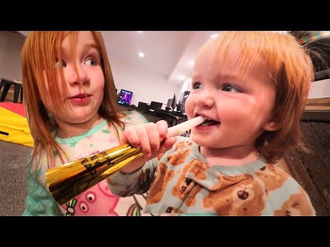 STAY AWAKE 🎉 Challenges with Baby Brother Niko!! New Years Eve Night Routine! (MYSTERY BALLOONS)